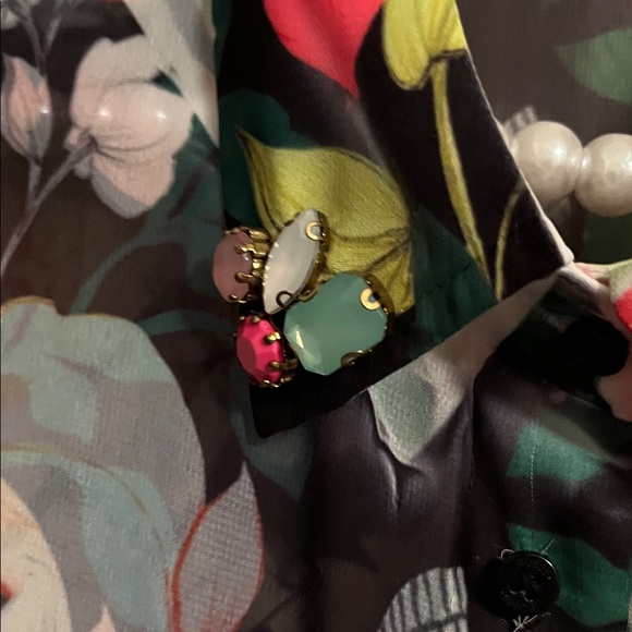 Guess Floral Blouse - Black and Pink - Picture 8 of 14